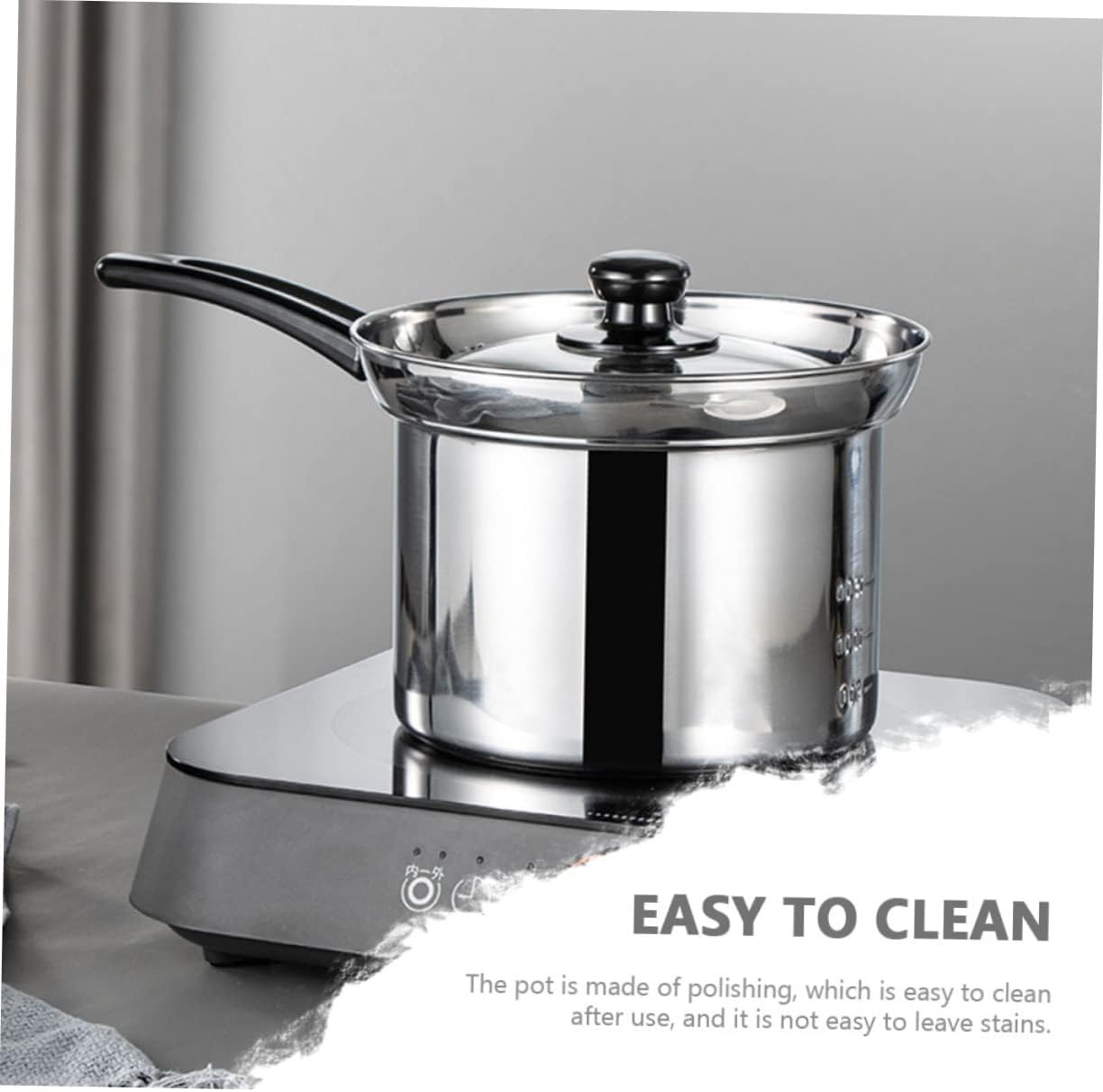 VOSAREA Efficient Ramen Noodle Cooker Stove Top Deep Fryer Basket Pot Strainer Lid Kitchen Essential