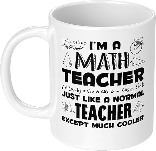 Miniatura 7 de Taza de café con texto en inglés "I'm a Science Teacher Much Cooler" de 11 onzas, divertida taza de café STEM para profesor, taza de agua de