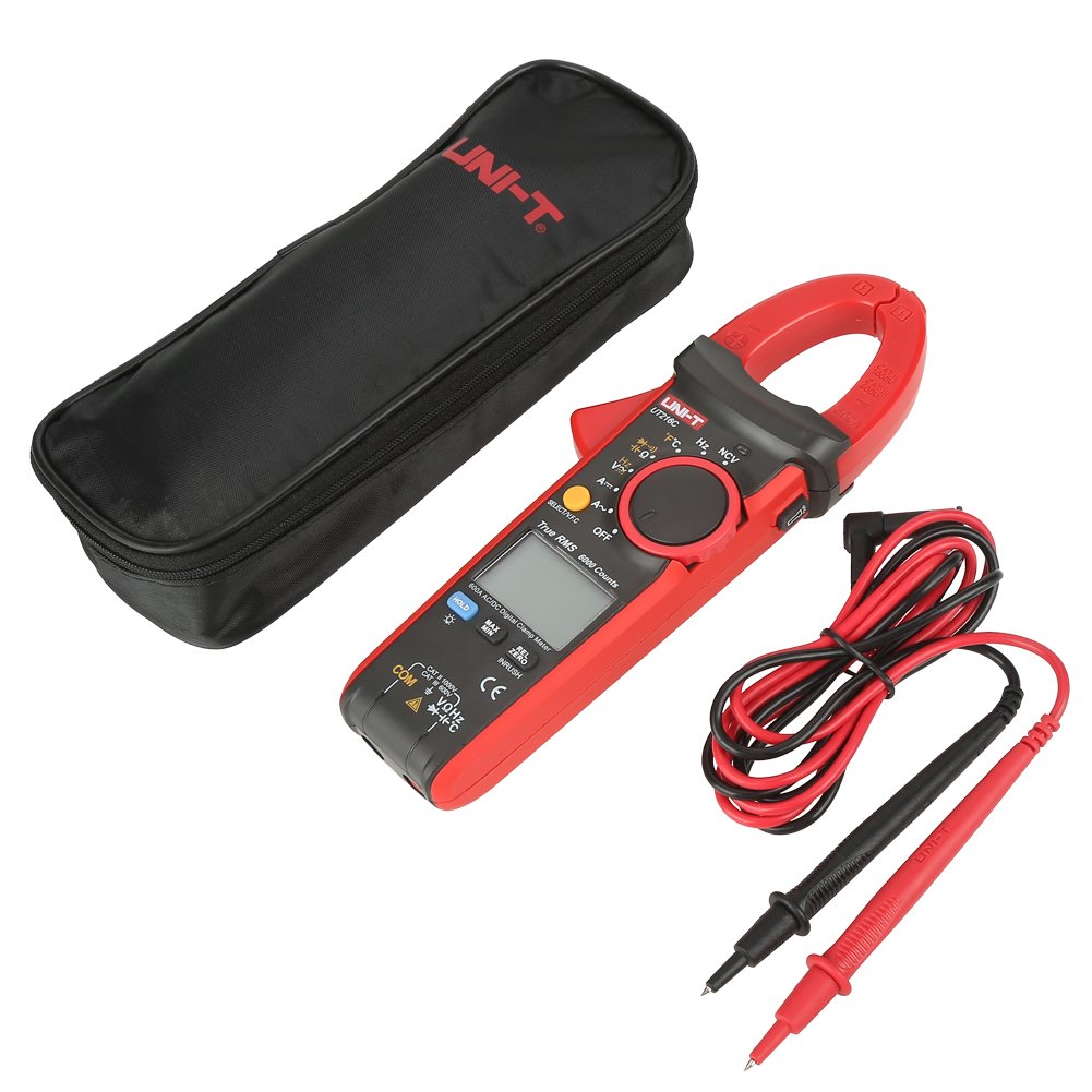 Walfront UT216 Professional Multimetro Digitale Misuratori automatici,Senza contatto elettrico Tester di tensione AC/DC,Diodi,Resistenza, Capacità. (UT216C)