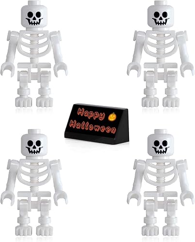 LEGO Piratas del Caribe Minifigura - Esqueletos (paquete de 4) con soporte de Halloween