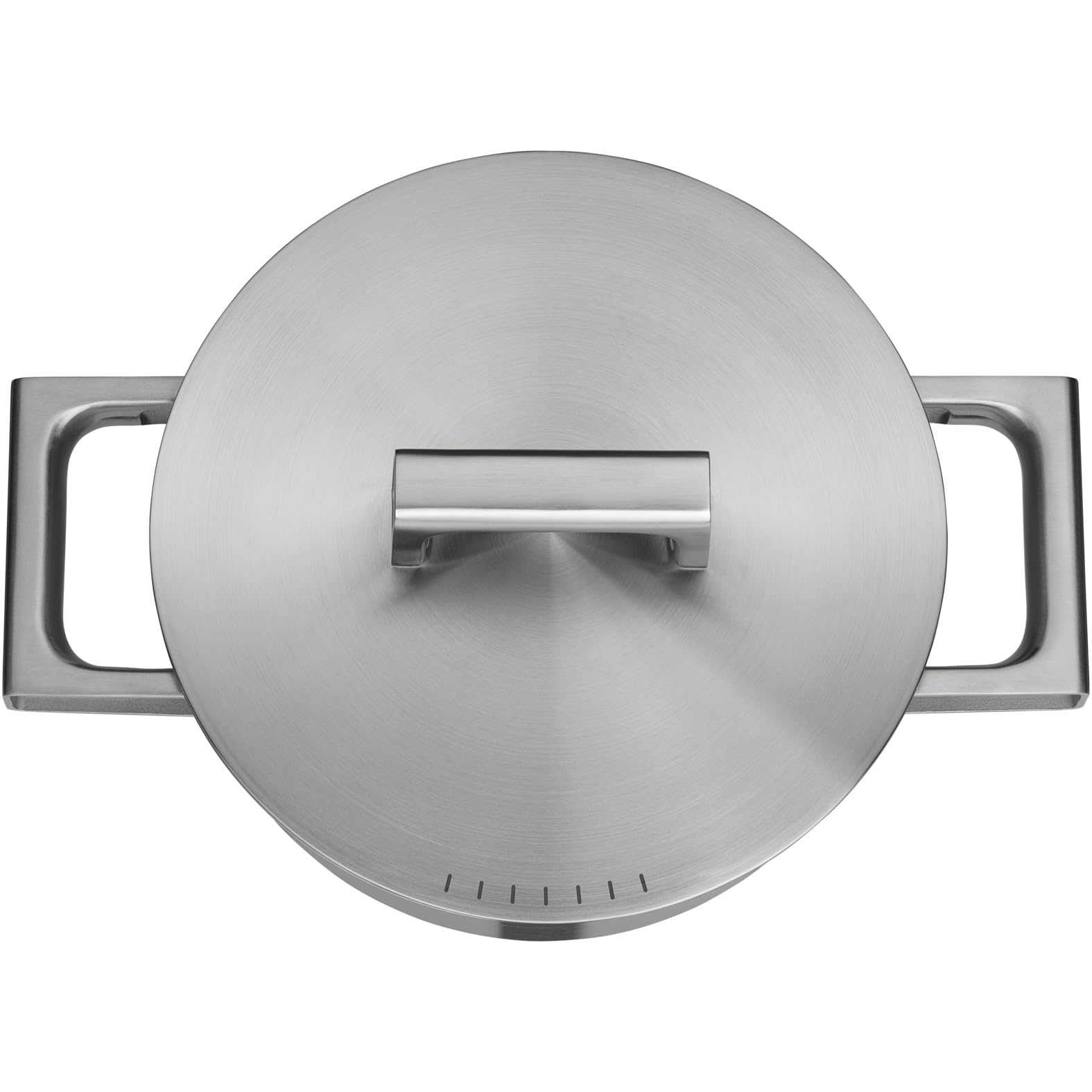 WMF Ultimate Cool - Pentola piccola 20 cm, coperchio in acciaio inox, a induzione, 2,5 l, in acciaio inox Cromargan opaco, manici che riducono il calore, pentola a induzione con scala interna,