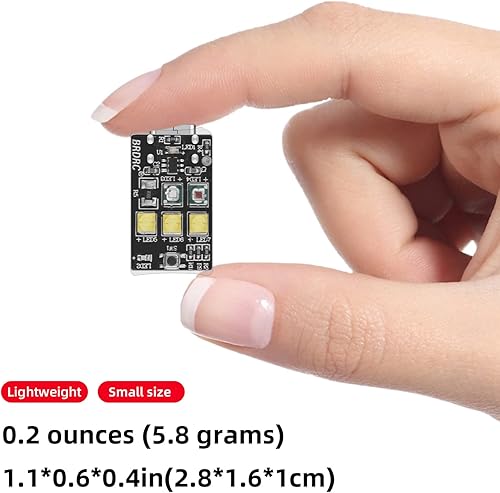 Vista 6 de HeiyRC Luz nocturna estroboscópica de dron, lámpara LED recargable anticolisión FAA para DJI Air 3S, Mavic 3, Mini 4 Pro, Air 2S, Mini 2, Avata 2