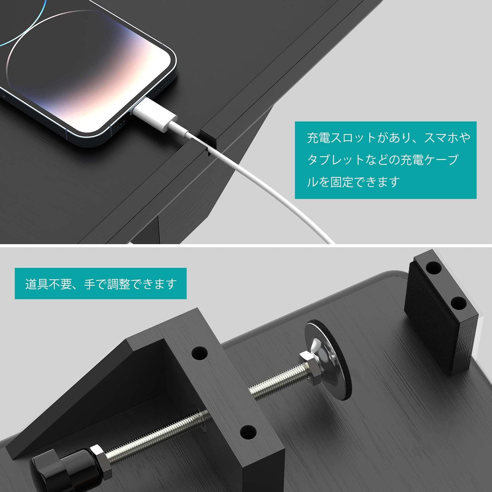 Amazon.co.jp: BambuMate竹製ベッドサイドラック 二段ベッド用ナイト