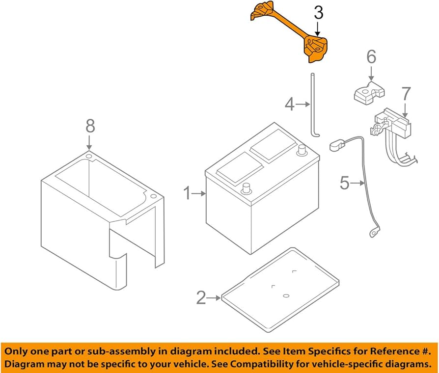 Amazon.com: Genuine Nissan Parts - Battery Frame (24427-ZX60A