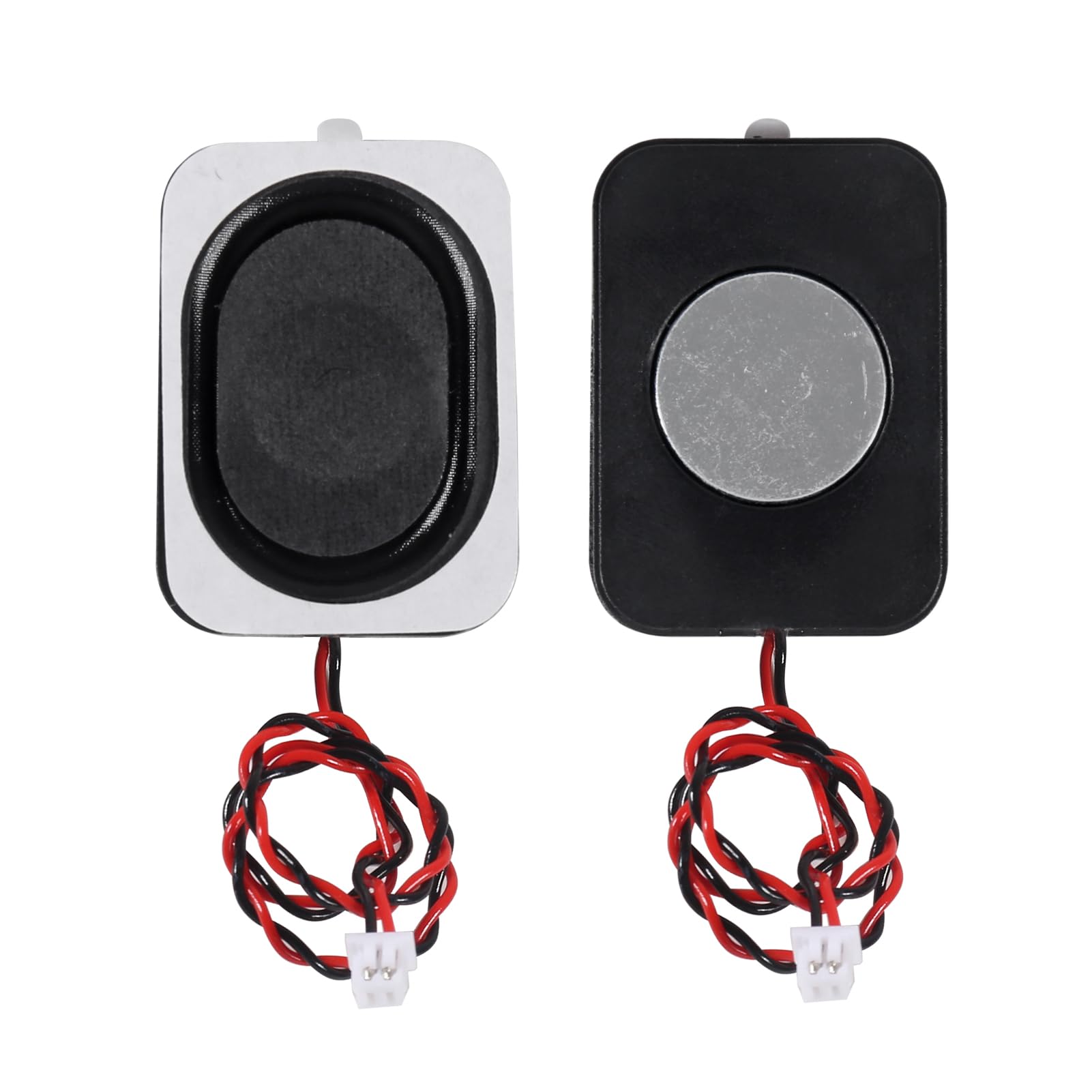 DWEII 5pcs Sound 8 Ohm 2 Watt Rectangle Cavity Speaker, with JST 1.25 mm 2-Pin Interface Wire for Computer Electronic Project Application Components.