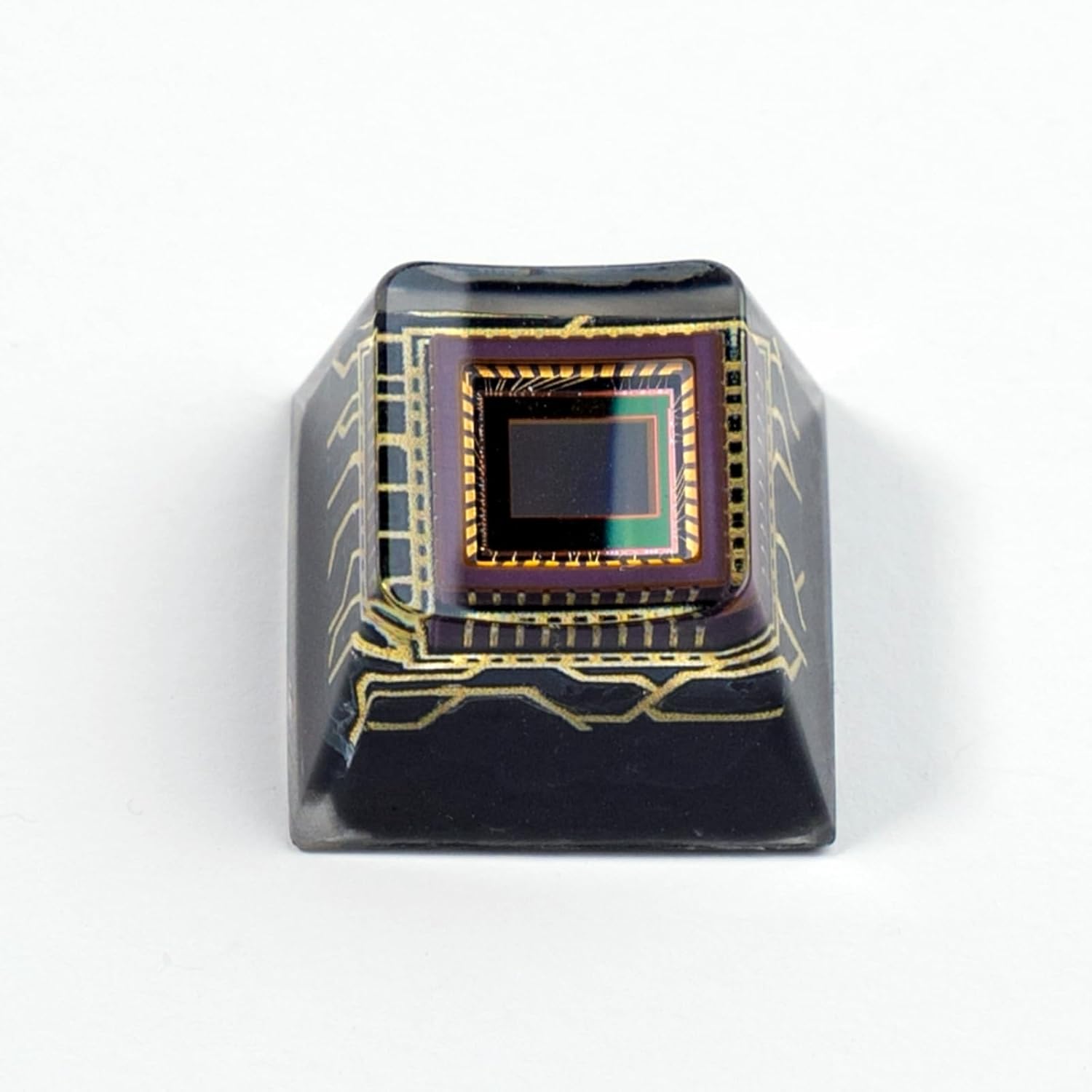 Artisan Keycaps - Custom CMOS Chip Design ESC Keycap Unique Resin Keycap, Cherry Profile for Mechanical Keyboards - Personalized Keyboard Accessory