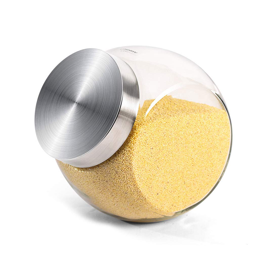 Contenitore Contenitori Alimentari, Contenitori per la Conservazione degli Alimenti, Contenitori per la Conservazione con Airtight Coperchi, per tè, caffè, Riso Durevole, D