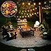 FIXKIT Outdoor Fire Pit Table with Grill, 32in Wood Burning Firepit with Spark Screen, Waterproof Cover, Metal Square Firepits for Backyard Garden Patio Bonfire Heating, Camping and BBQ