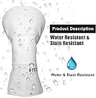 Vista 4 de Fundas para Palos de Golf Bordado Elegante Cuero Premium Birdie Golf Funda para Driver Funda Híbrida para Fairway Funda para Putter Blade Funda