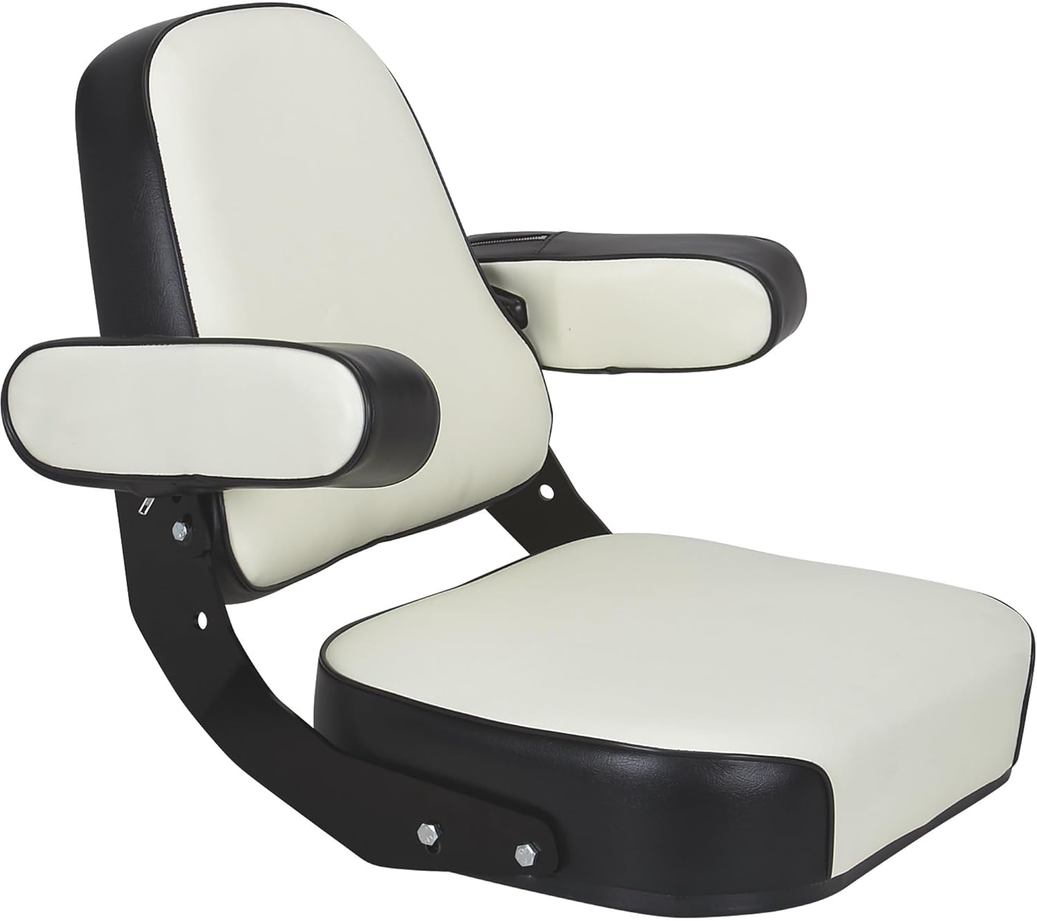 K & M Mfg Super Deluxe Seat Assembly for IH 06-66 Series Tractors Black & White