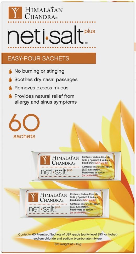 Himalayan Chandra Neti Salt Plus Refill Sachet 60ct - Image 2