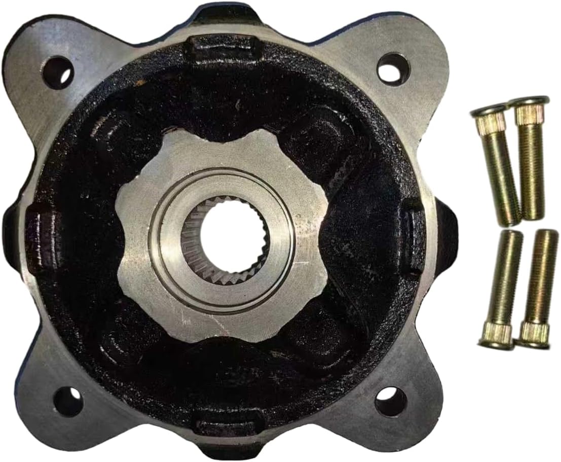 SHULY Front Left or Right Wheel Hub 5137127-067 with Studs Replacement for Polaris Ranger 500 2009-2010, Ranger 800 4X4 6X6 2010, RZR 4 800 2010-2011 UTVs