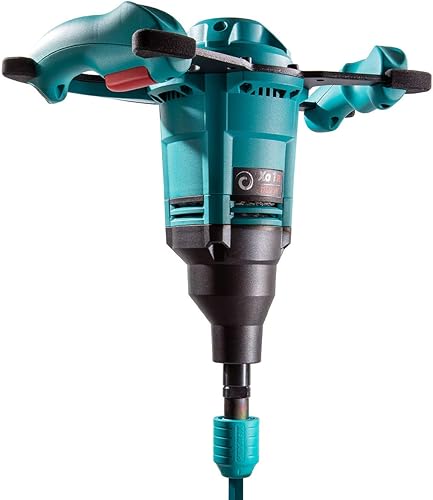 Miniatura 2 de COLLOMIX Mezclador de paletas - 110 V, 1.4 HP Taladro mezclador de hormigón portátil con controles de velocidad variable y conexión de paleta