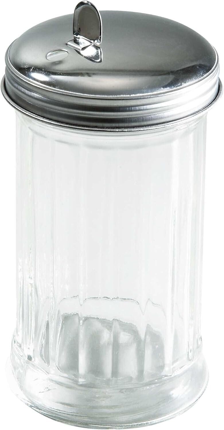 For Winco 12-Piece Sugar Pourer with Flap Top, 12-Ounce