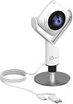 J5create 360 Degré Tout autour Rencontre Webcam - 1080P HD Caméra de conférence vidéo avec micro haute fidélité, USB-C | pour la vidéoconférence, cours en ligne (JVCU360)