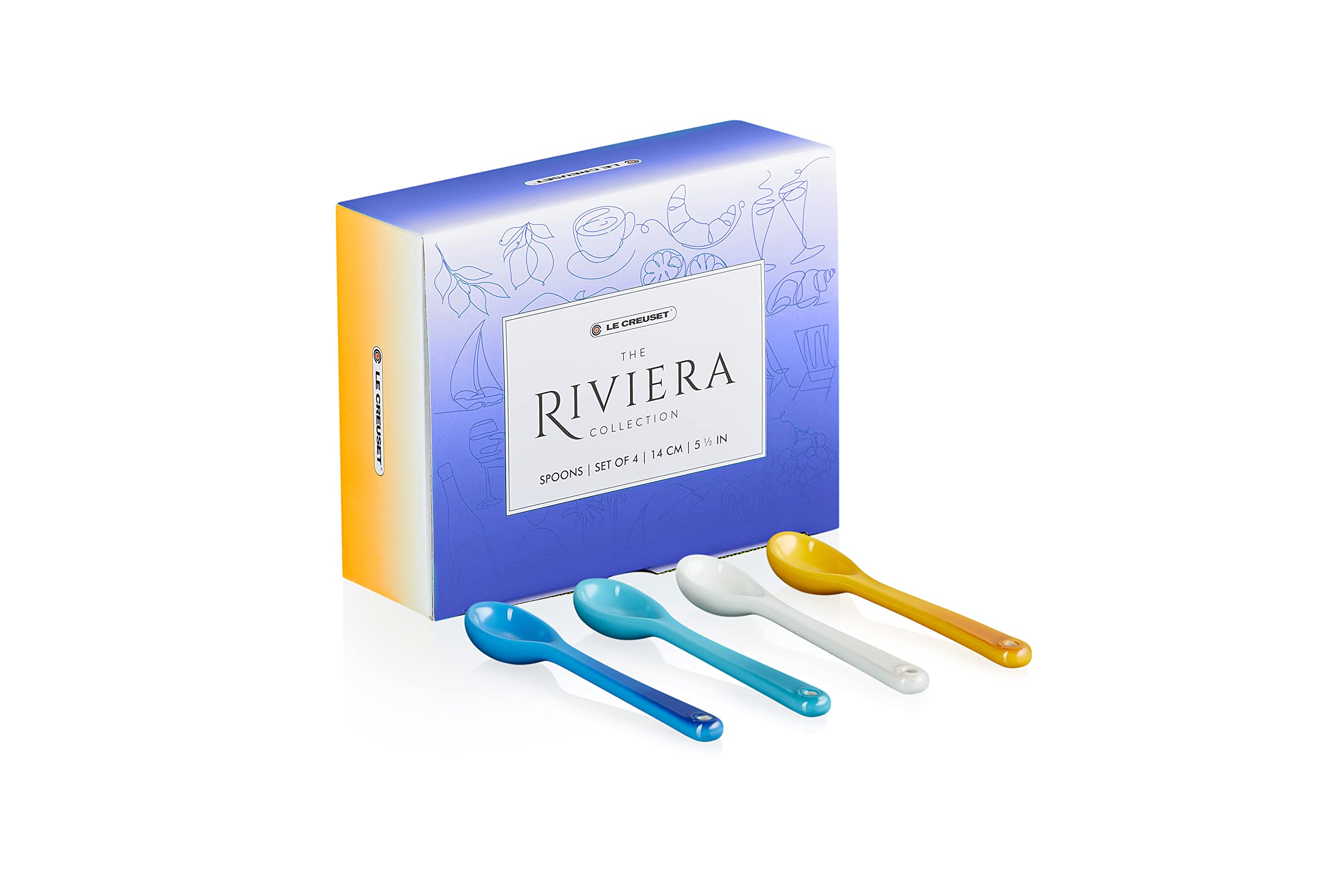 Amazon.co.jp: ル・クルーゼ(Le Creuset) スプーン (4本入り) リビエラ