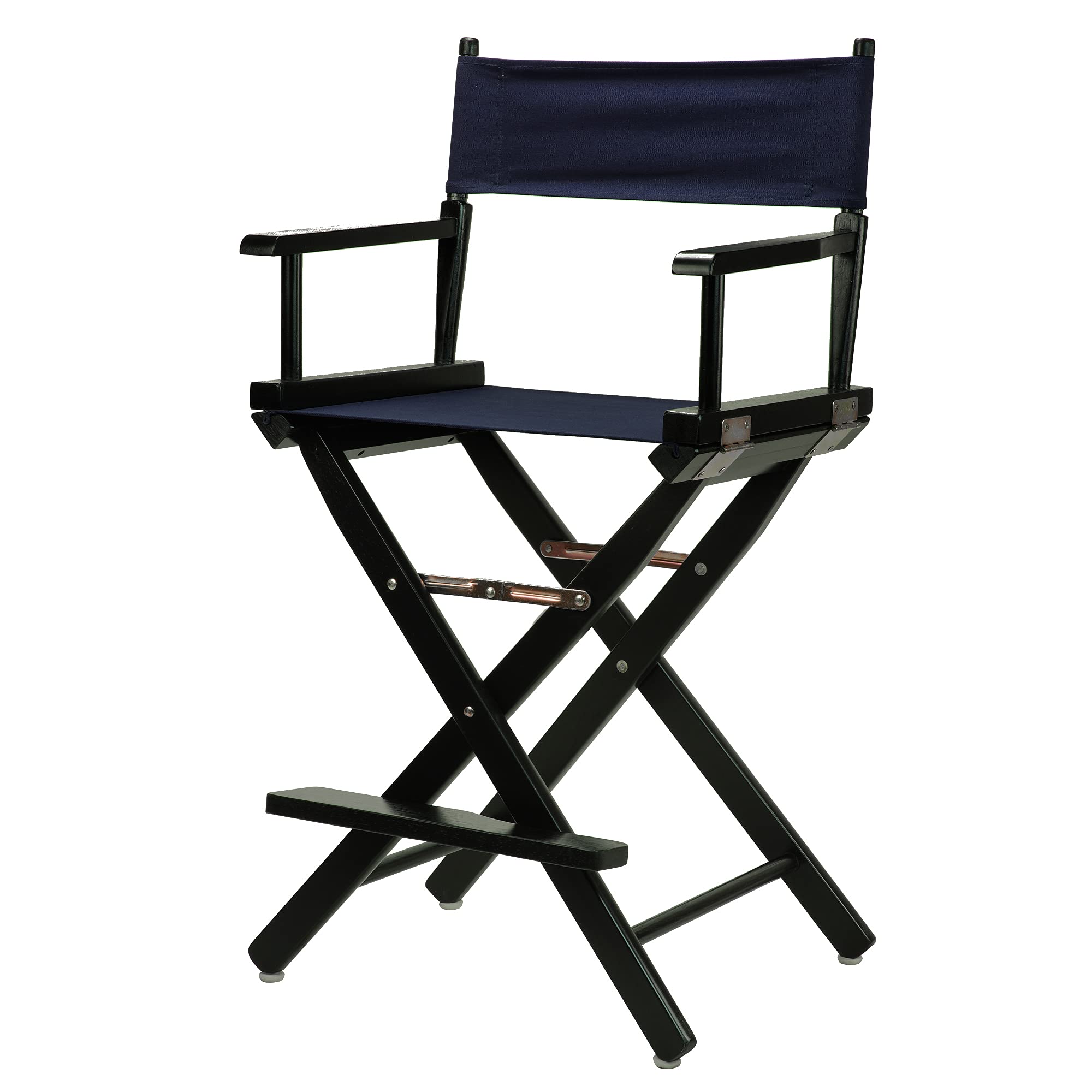 24" Director's Chair Black Frame-Navy Blue Canvas