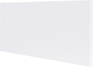 DUYKQEM 1/2" HDPE Plastic Sheet 24x48 Textured Front Smooth Back - Durable White Board for DIY Crafts Machining Marine Panels