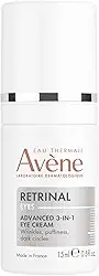 Avène Retrinal Avançado 3 em 1 Creme Para a Área dos Olhos 15ml, com Retinaldeído, Ácido Hialurônico e Sulfato de Dextrano, Desempenho Avançado na Redução de Olheiras, Rugas e Bolsas