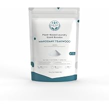 Plant-Based Laundry Scent Booster Powder - Mahogany Teakwood | Fast-Dissolving, No Residue | Natural, Cozy, Long-Lasting Aroma | Eco-Friendly, Non-Toxic Fabric Freshener | HE Safe, 16 Oz