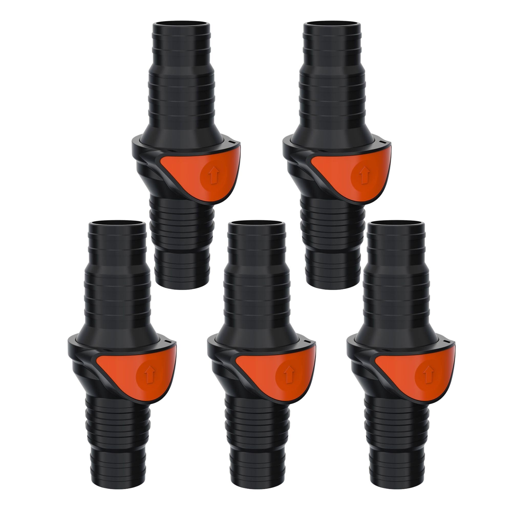SEAFLO in-Line/ 90° Quick Disconnect Non-Return Check Valve PA6+GF+POM Construction, Anti-Backflow Design, Versatile Applications (Choose Size and Style)