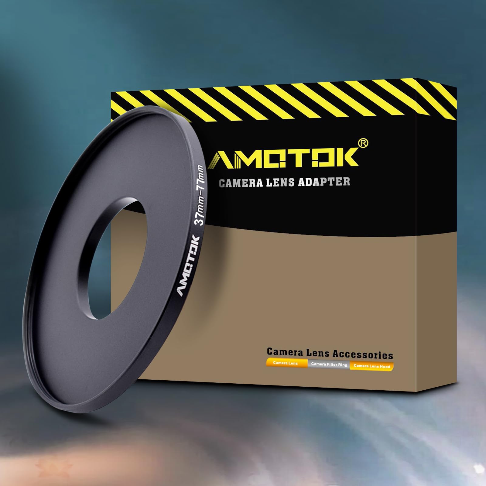 37mm Objektiv auf 77mm Kameraobjektiv-Adapter,37mm auf 77mm Filter-Step-Up-Ring-Adapterring,kompatibel mit Allen 77mm Filter-Zubehör.Hergestellt aus CNC-gefrästem(37-77mm)