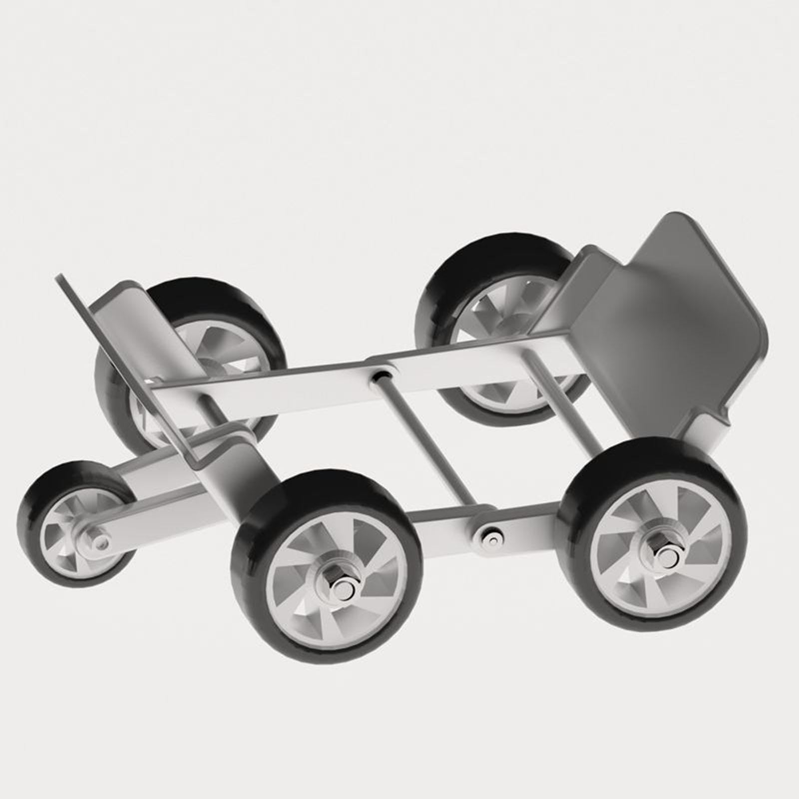 Motorrad Anhängertrolley mit Stahl Und Gummirad Faltbares Und Verschleißfestes Transportgerät für Defekte Reifen Bewegungsunterstützung für Pannenhilf, Silber
