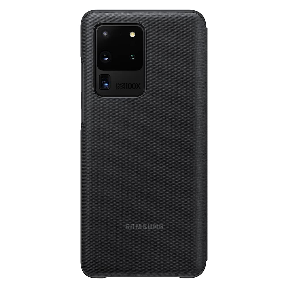 SAMSUNG Galaxy S20 Case Ultra Black Book Style with LED View