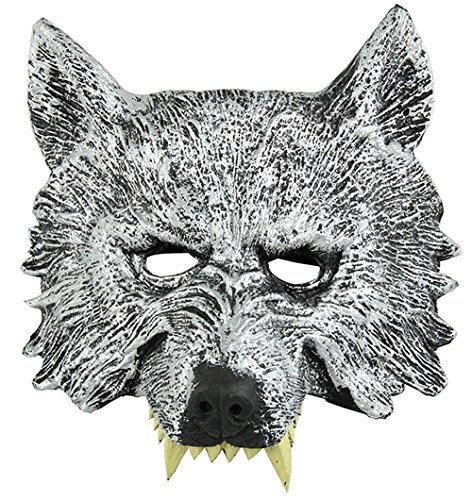 Winterworm Masquerade Mask Wolf Mask 3D Werewolf Mask Halloween Haunted House Props Cover
