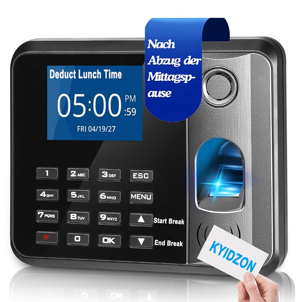Zeiterfassungssystem Mit Fingerabdruck & RFID ? Produktbild-Vorschau 4