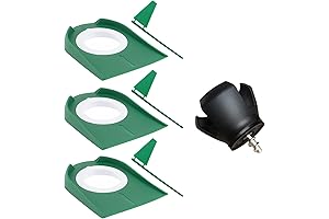 3-Pack Golf Putting Cups with Flags for Accurate Putting Practice