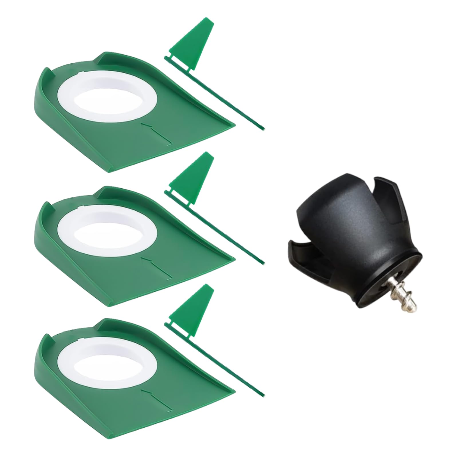 3 Pack Putting Cups With Flags, Mini Golf Game With Ball Retriever, Build Your Own Course at Home, Office or Green, Putting Cup Set for Backyard Indoor Outdoor
