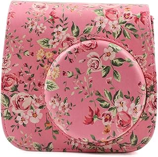 UKCOCO Estojo De Câmera Para Mini 9 Protetor Para Câmera Instantânea Estojo Para Mini 8 Bolsa De Câmera Estojo De Couro Estojo Protetor Estojo De Câmera De Couro Pu Rosa