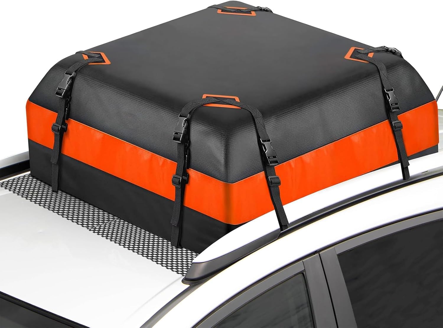 Box da Tetto Auto per VW Golf Sportsvan 2014-2020, Bagaglio da Tetto Impermeabile Borsa da Tetto Portapacchi Pieghevole per Trasporto di Bagagli