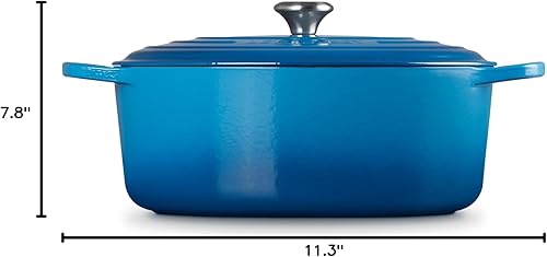 Miniatura 9 de Le Creuset Horno holandés ovalado de hierro fundido esmaltado, 9.5 cuartos de galón, Marsella