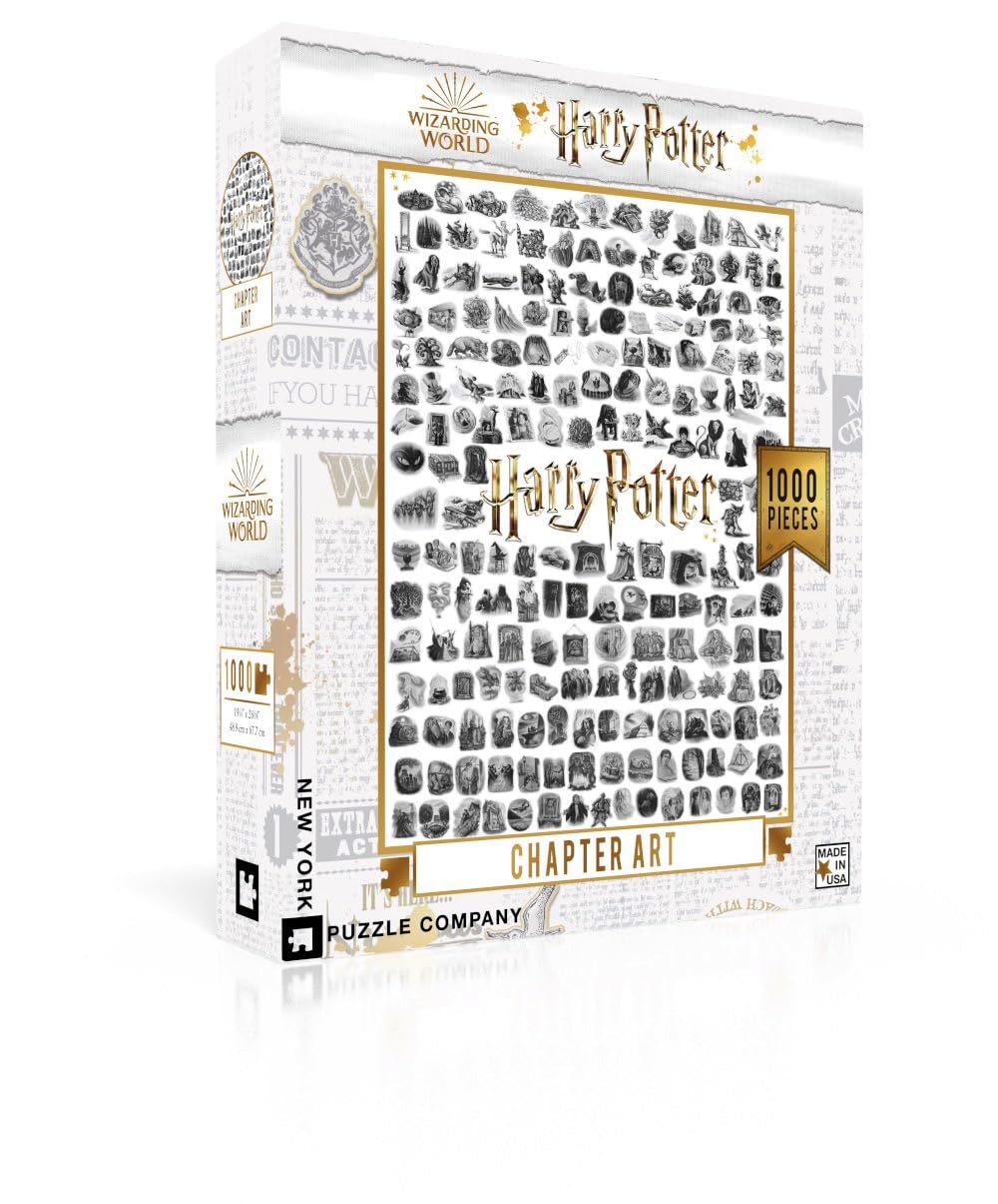 Harry Potter Chapter Art - 1000 Piece Jigsaw Puzzle for Family Game Nights by Mary GrandPré