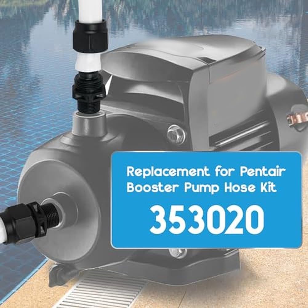 Kit di ricambio per pompa booster per piscina Polaris 353020, tubo da 1,8 m con 4 adattatori per una migliore circolazione e una facile installazione nei sistemi di pulizia della piscina