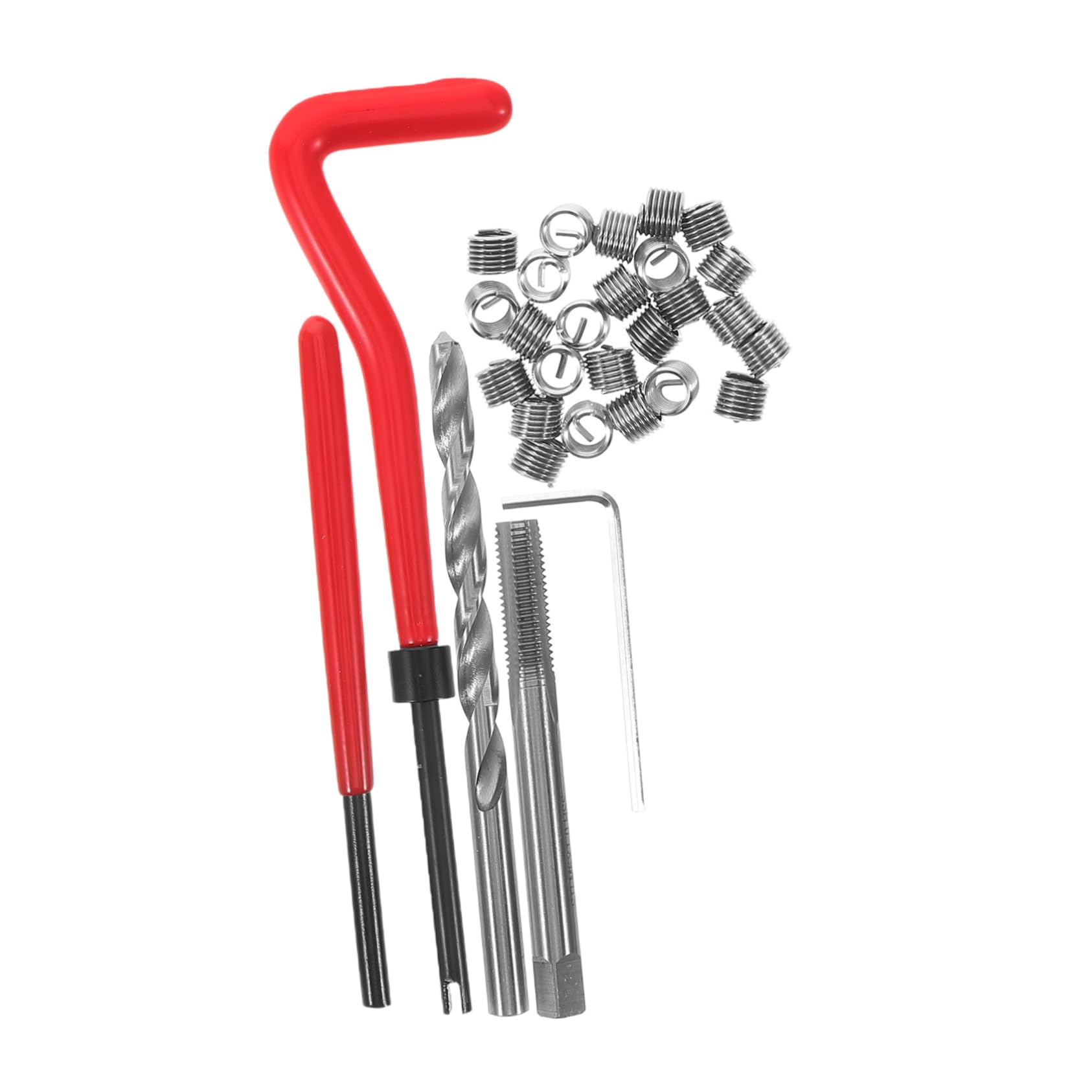 LIFKOME 1 Set Thread Repair Tool Threaded Hole Repair Kits Thread Repair Kit Metric Thread Repair Kits Metric Thread Repair Kit Spark Thread Repair Kit