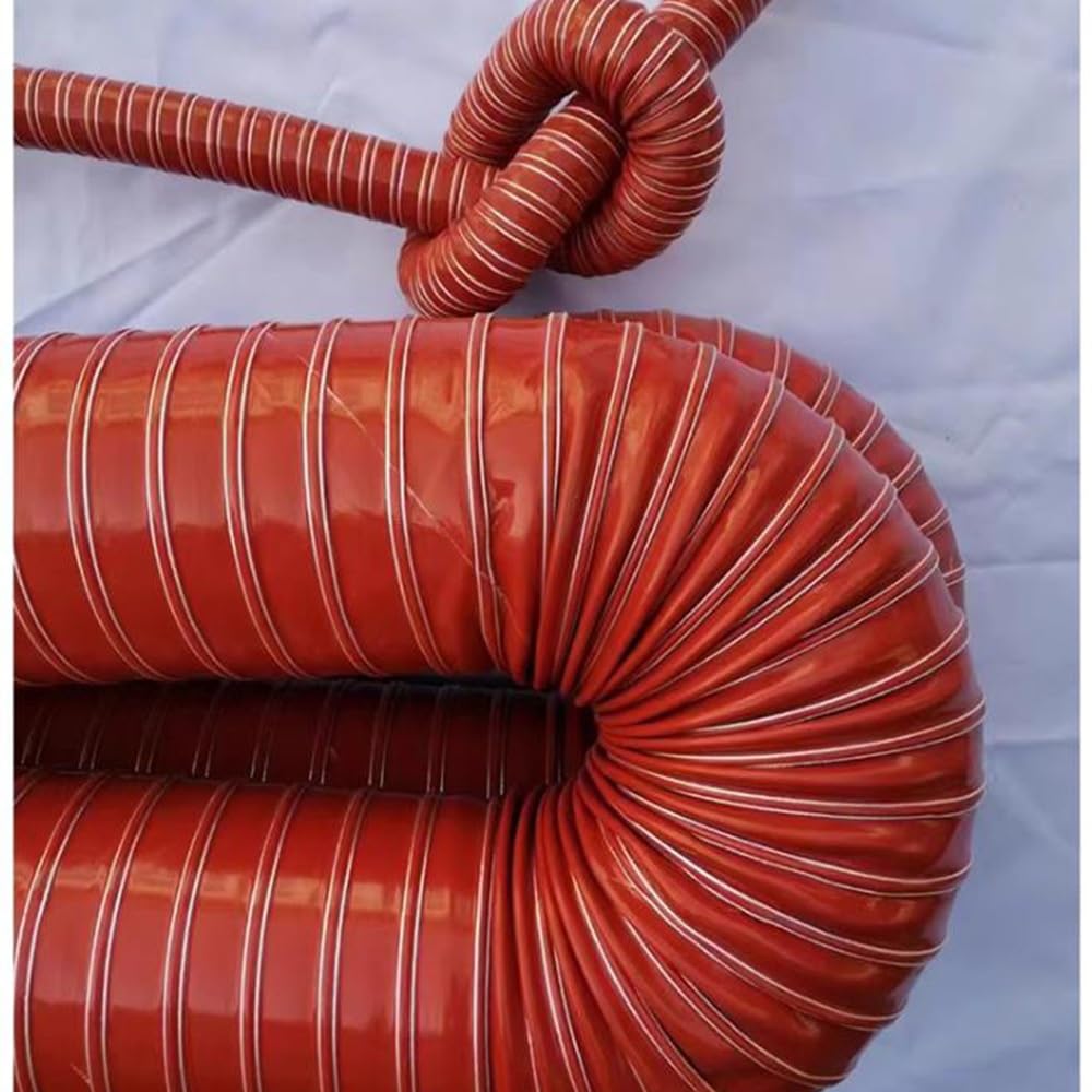 3 Fuß (ca. 91 cm) langer, flexibler Abluftschlauch für Wäschetrockner, 4 Zoll (ca. 10 cm) Abluftkanal, isoliertes Lüftungskanal-Set für beengte Platzverhältnisse, Silikon-Luftschlauch für Va