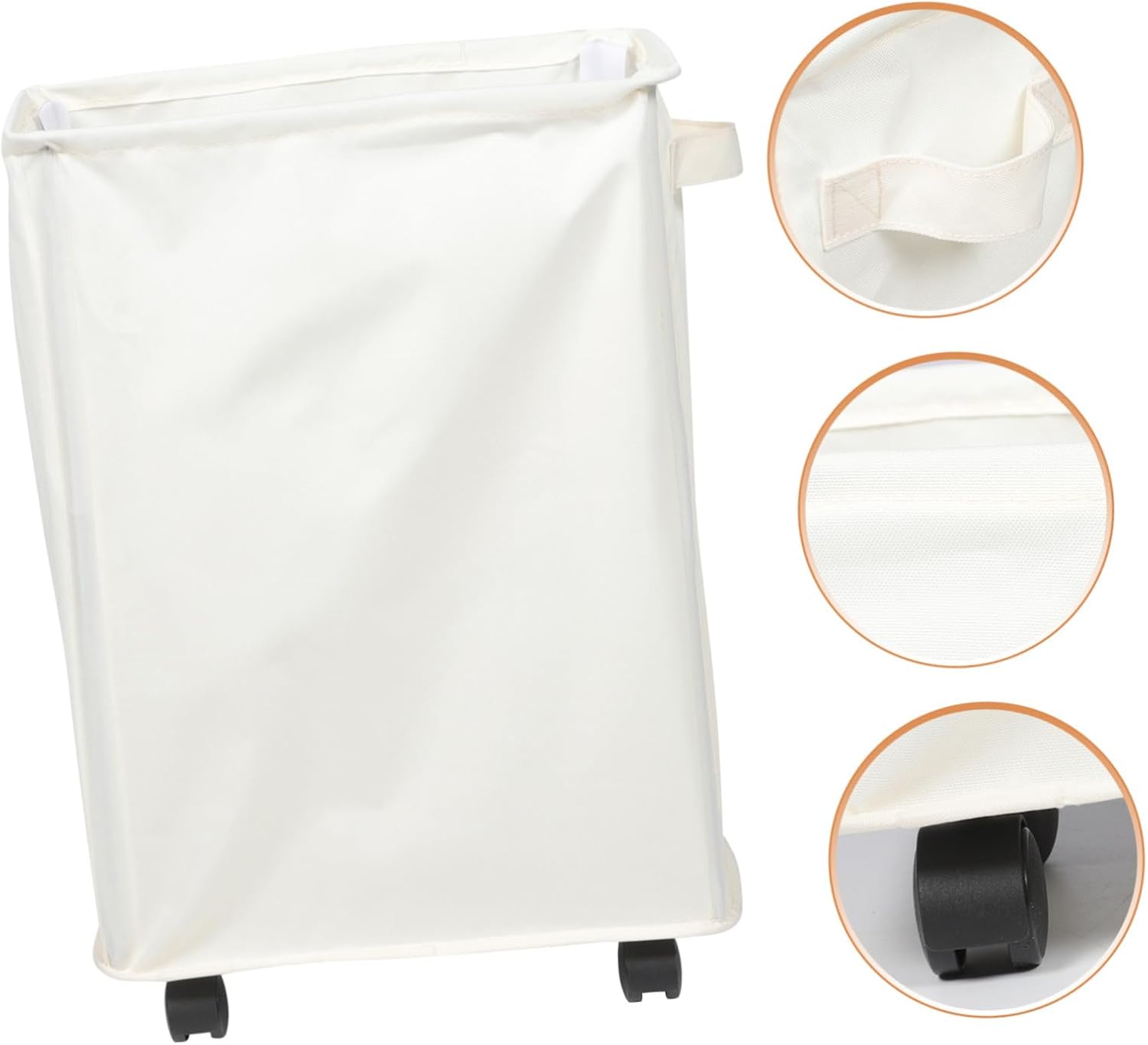 Laundry Basket with Wheels and Handle Capacity Rolling Laundry Hamper for Clothes and Sports Gear Storage