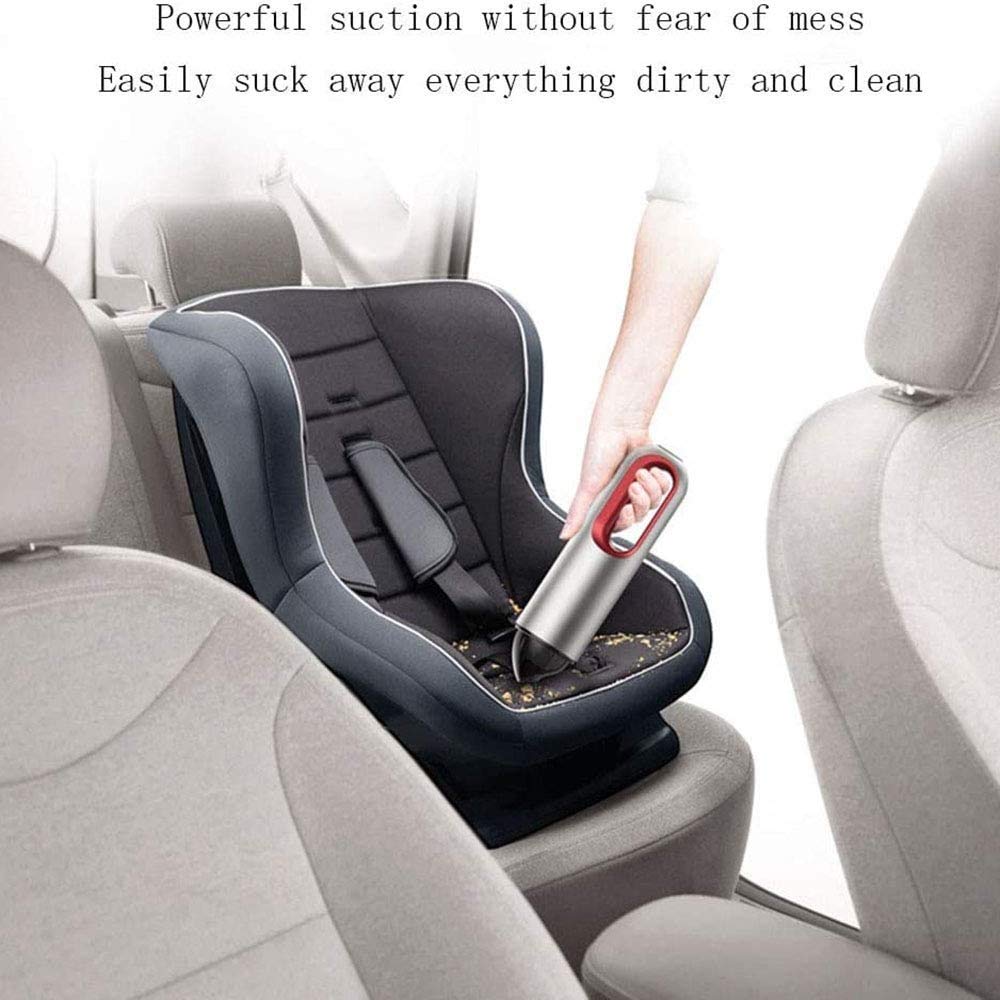Aspirador de automóviles 5200PA Vacío de automóviles Bajo Ruido Mojado y seco Auto Aspirumeer (Color : Red)