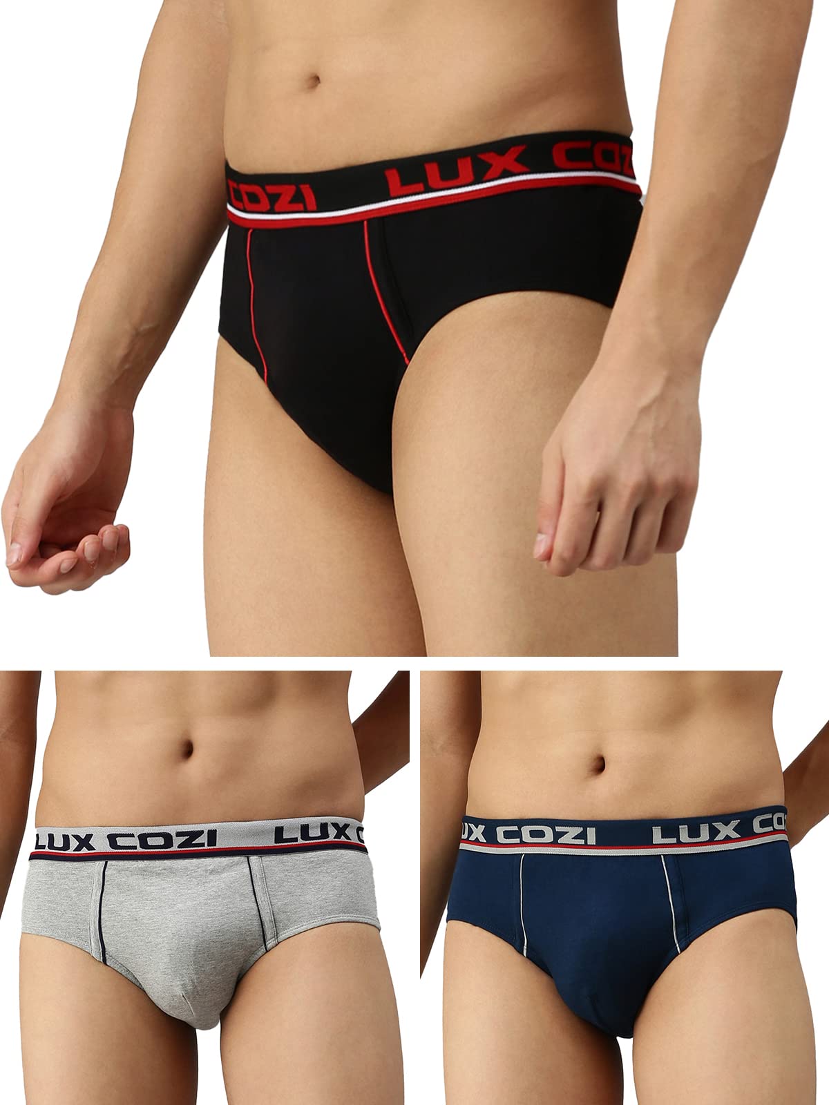 lux cozi Bigshot Men's Cotton Brief (Pack of 3)-picture-17