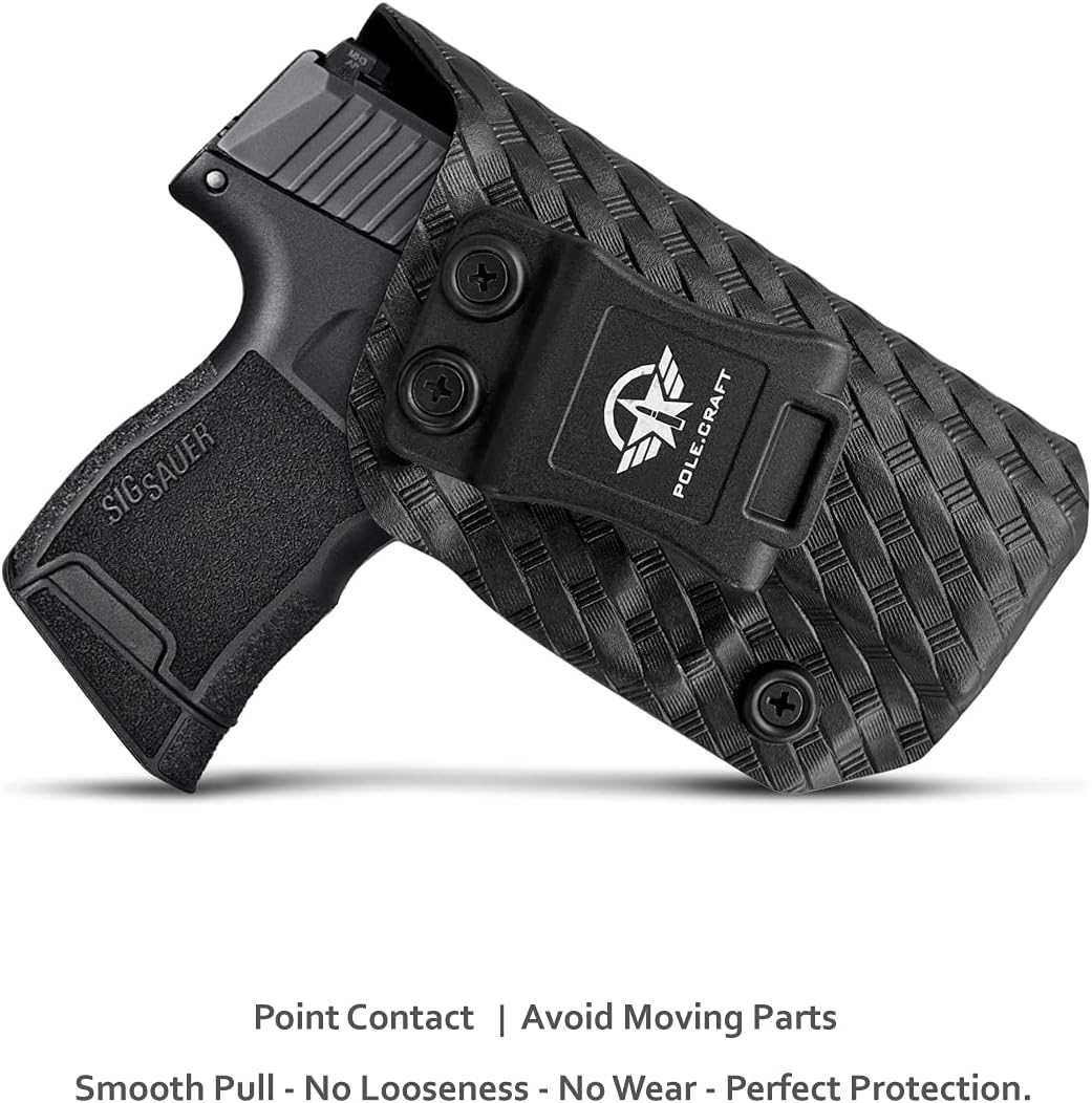 Sig P365 Holster IWB Kydex Custom Fit: Sig Sauer P365 / P365 SAS / P365 X Pistol - Inside Waistband - Adj. Cant Retention