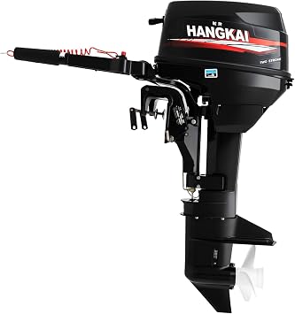Short Shaft Outboard Engine 12HP 2 Stroke Boat Engine with CDI & Water Cooling System, Tiller control Manual start Outboard Motor