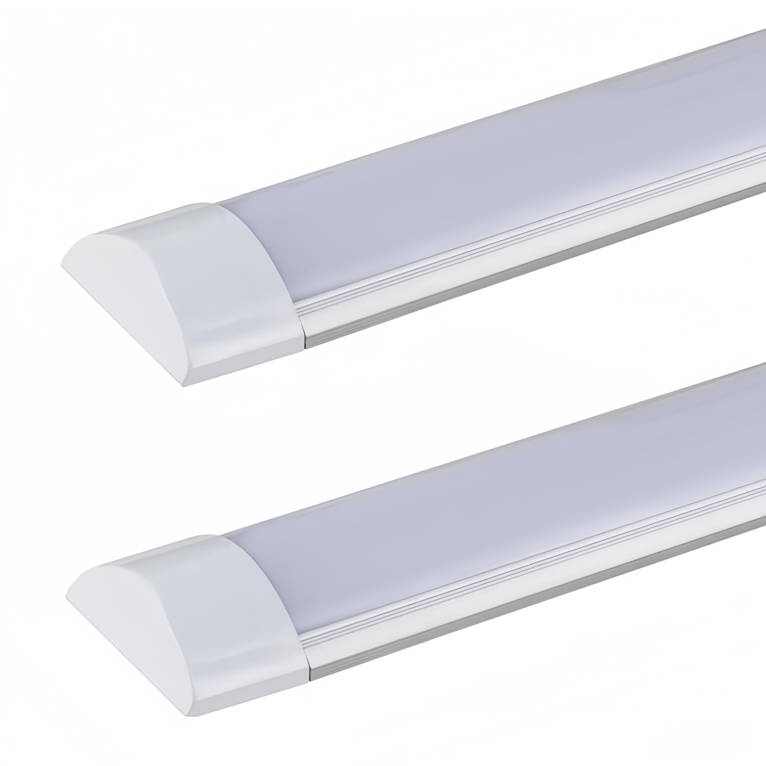 LEDUNI Pantalla Luminaria LED integrado, 120cm 40W Alta Luminosidad 3000 lumenes Ideal para Zonas de Trabajo, Industria, Hogar, Garaje, Supermercado, Taller, Hospital (5 Unidad, 6000K Luz Fria)