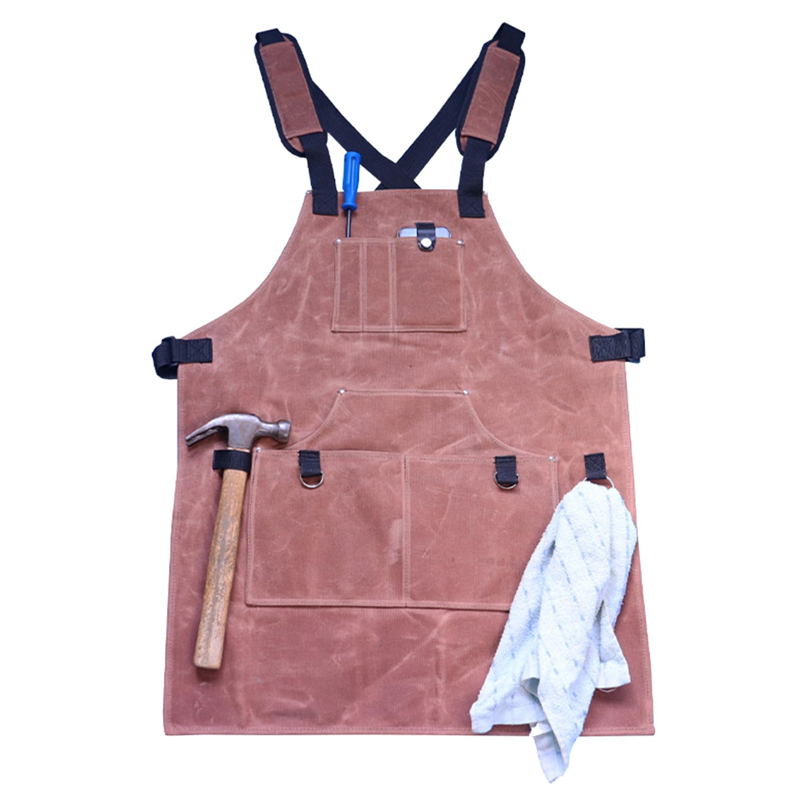 Delantal de Trabajo Organizador de Juego de Herramientas de Resistente | Delantal Resistente de Jardinería Para Pala Pequeña, Herrero, Jardinero, Mujeres, Hombres, Herrero y Jardinero