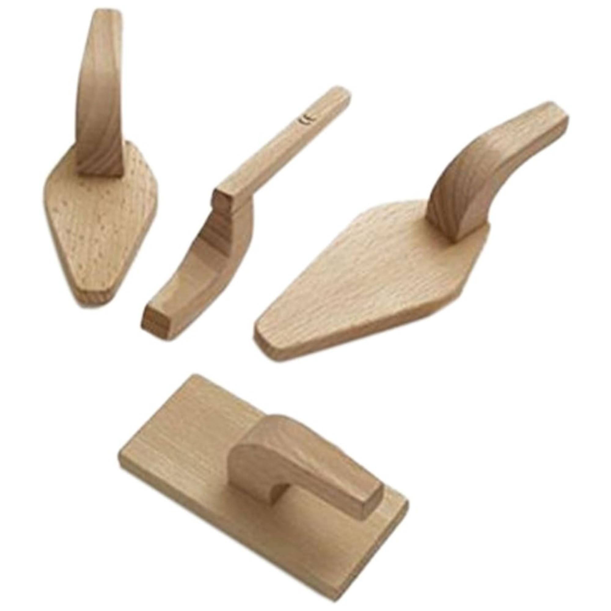 Playlearn 4 Wooden Construction Toys for Role Play -DIY Wooden Construction Kits for Kids Pretend Play-Woodworking and DIY Activity Bricklaying Trowels for Foam Bricks Construction Building Blocks