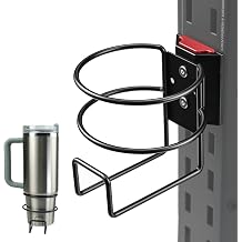 Cup Holder Compatible with ToughBuilt StackTech Toolbox Rail, No-Drill Clip-On Drink Holder, Secure Beverage Mount for Water Bottles, Coffee Cups & Cans, Heavy-Duty Jobsite Accessory
