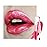 Kaely 2-in-1 Crushed Ruby Red Metallic Lipstick and Lip Liner, Shimmer Liquid Metallic Lipsticks for Women, Glitter Lip Gloss Stain Long Lasting Waterproof Smudge Proof 24 Hour, Vegan Makeup, 18