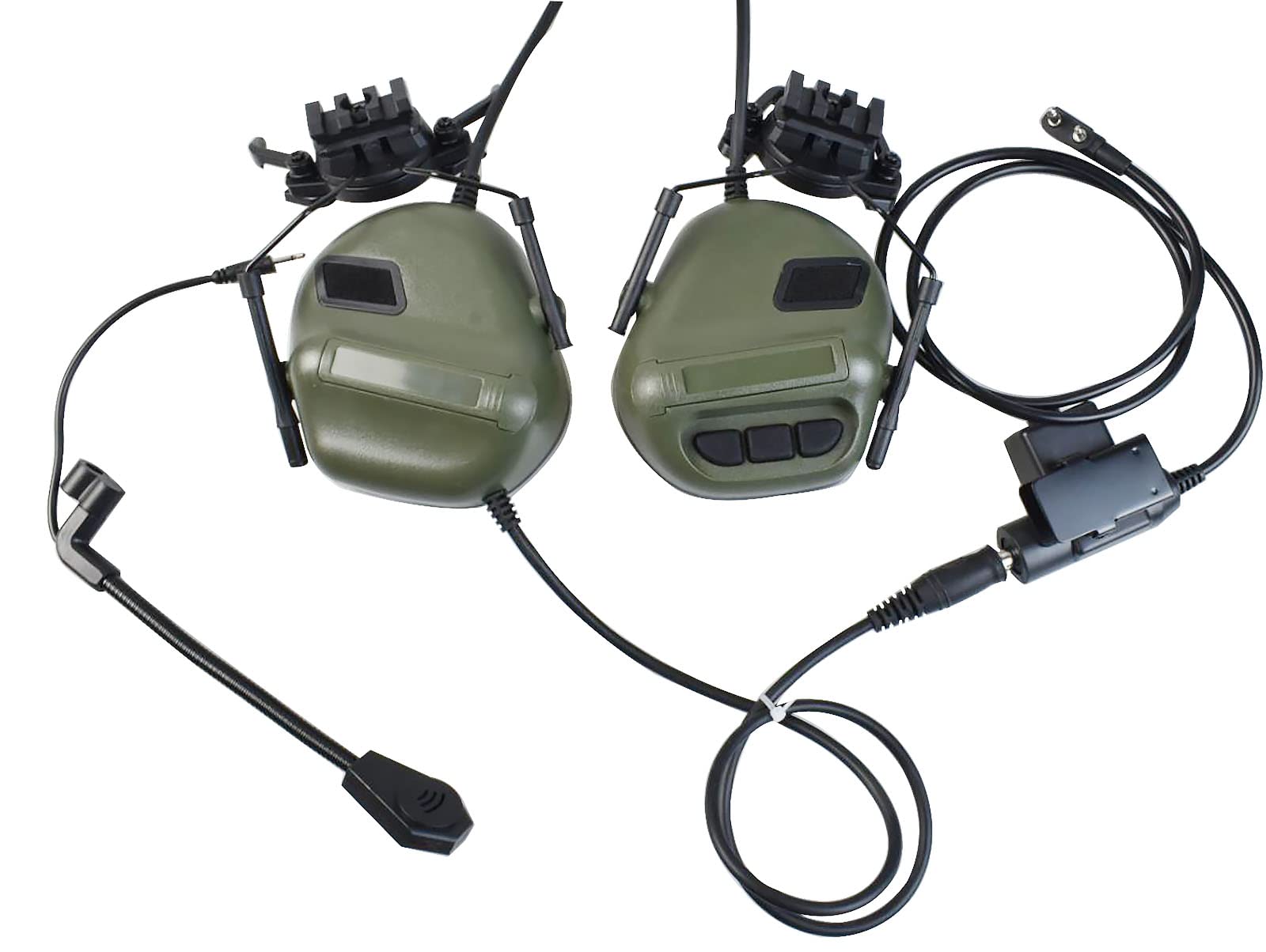 Tactical Headset Shooting Headphones GLECTICAL With Arc Rail - Main Image